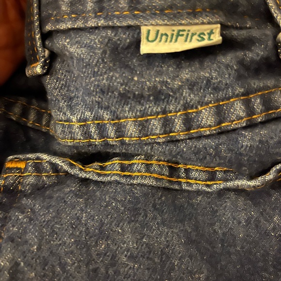 Used Unifirst Men’s Uniform Work Jeans 38x34 - Picture 5 of 6